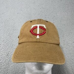 Minnesota Twins Hat Cap Strap Back Mens One Size Brown MLB Baseball '47 Carhartt